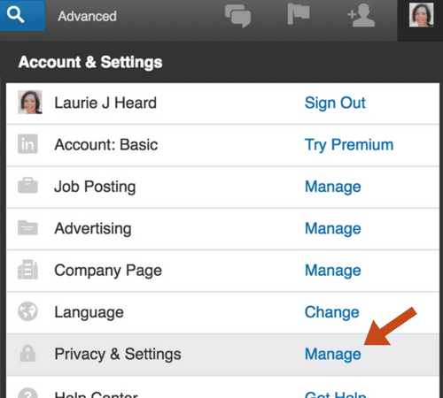 LinkedIn Account & Settings