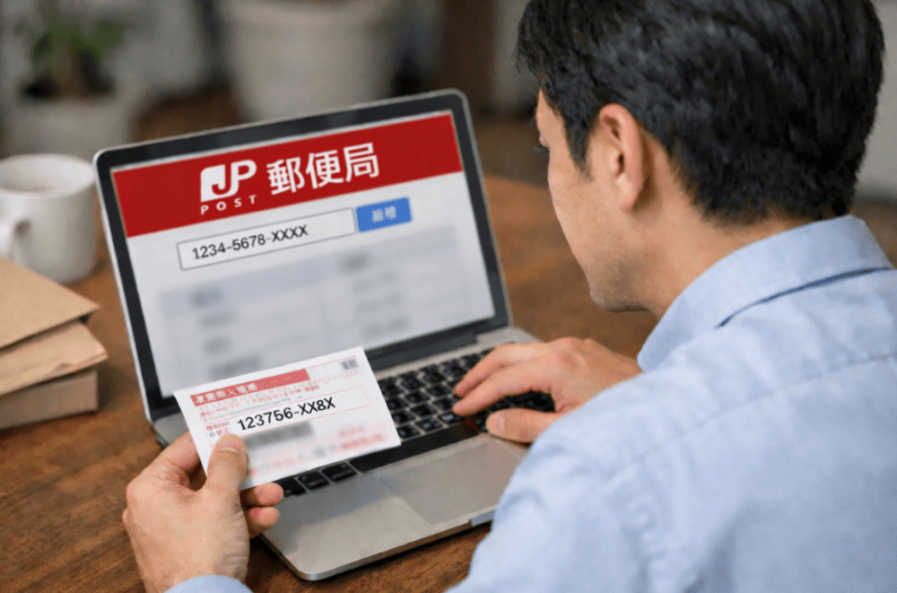 内容証明郵便の追跡番号で配達状況を確認するイメージ
