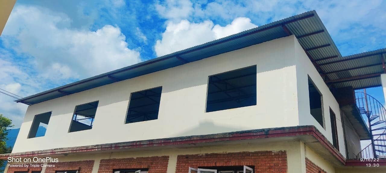 These 2000 sqft of Nepal Eco Panel is installed in 3 days by our 2 technicians. Nepal Eco Panel saves your construction time. image