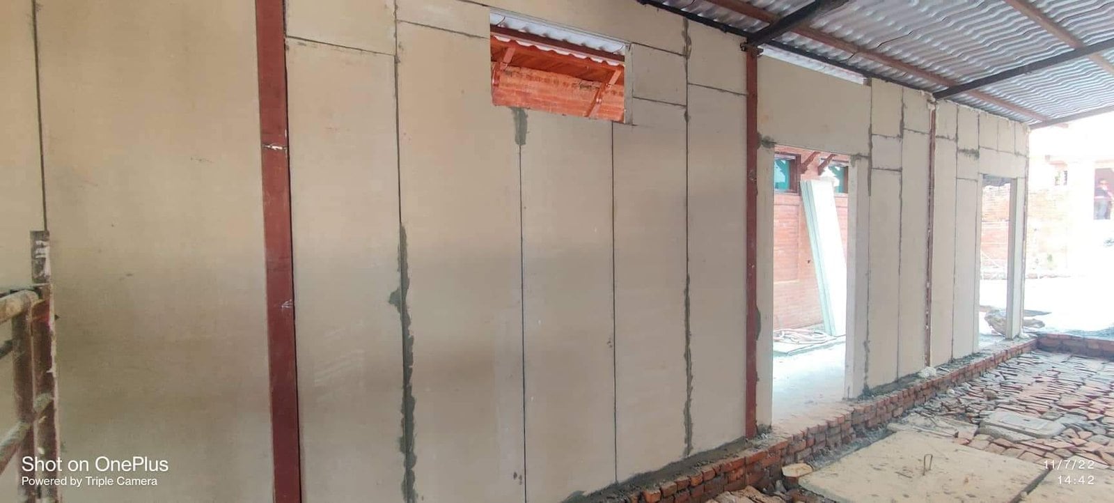 75 mm thick Nepal Eco Panel being used as Partition member at Khwopa Hospital image