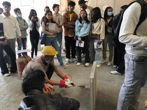 Aryan School of Engineering Students Explore Practical Applications at Nepal Eco Panel image