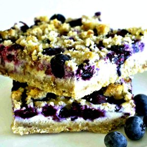 Gluten Free Blueberry Walnut Squares