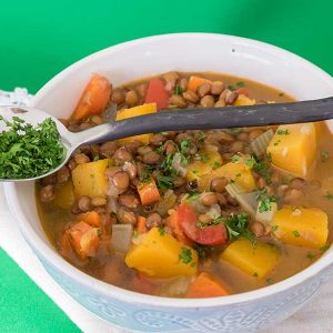Vegan Lentil Butternut Squash Soup
