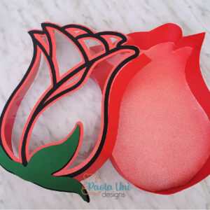 Caja en forma de Rosa