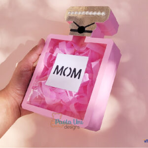 Caja en forma de perfume