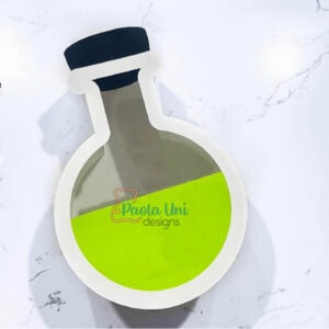 Caja en forma de botella elixir halloween