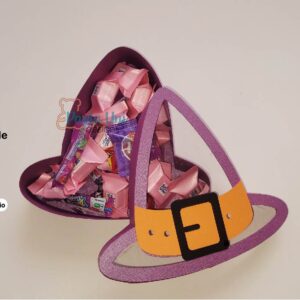 Caja sombrero Bruja Halloween