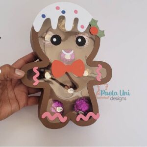 Caja en forma de Galleta Navidad