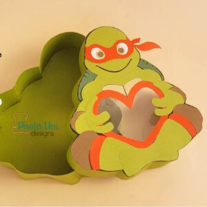 Archivo digital Caja en forma de tortuga san valentin