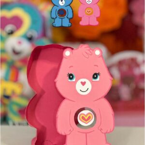 Digital Caja Osos azul y rosado