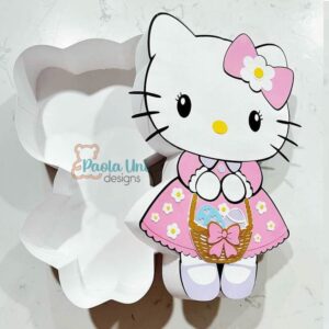 Digital Caja Kitty pascua con soporte para chocolates