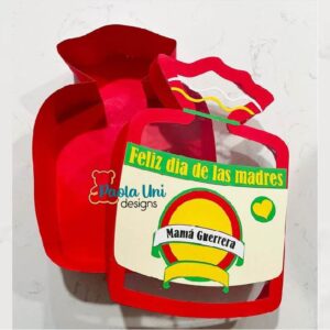 Digital Caja en forma de empaque tortilla guerrero con soporte para chocolates Tutorial tiktok youtube paolaunidesigns