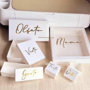 Archivo digital para recortar y armar caja de los 5 sentidos