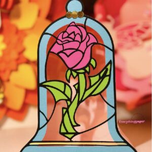 Archivo digital para recortar y armar caja en forma de domo bella