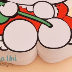 Archivo digital para recortar y armar caja en forma de gatita con una rosa