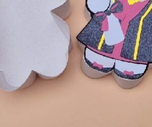 Digital caja gatita graduación