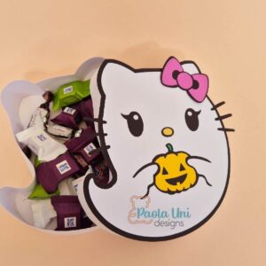 Archivo para recortar y armar caja en forma de fantasma