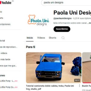Archivo para recortar y armar caja en forma de camioneta doble cabina, svg, sttudio, pdf