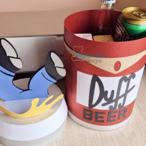 Archivo para recortar y armar caja en forma de cerveza