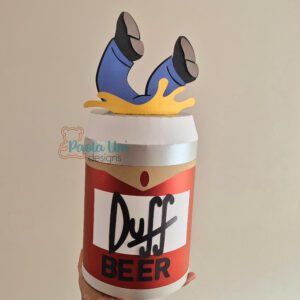 Archivo para recortar y armar caja en forma de cerveza