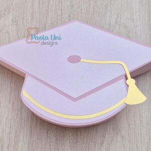 Archivo ó molde para recortar y armar caja en forma birrete SVG-STUDIO-PDF