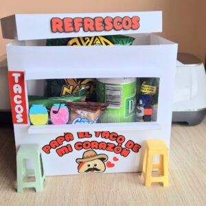 Archivo para recortar y armar caja en forma de casilla de comidas dia del padre