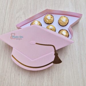 Archivo ó molde para recortar y armar caja en forma birrete SVG-STUDIO-PDF