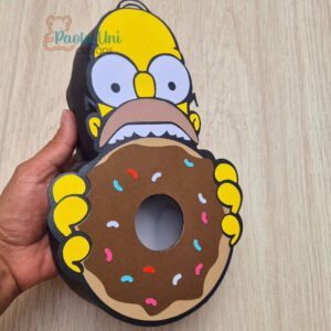 Archivo para recortar y armar caja en forma de dona PDF, SVG, STUDIO HOMERO