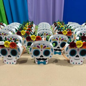 Archivo para recortar y armar dulcero día de difuntos, studio, svg, pdf