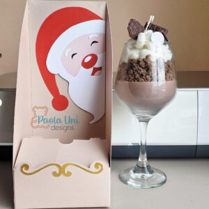 Archivo para recortar y armar caja para copa