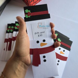 Archivo para recortar y armar soporte tarjeta regalo