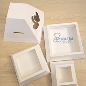 Archivo para recortar y armar caja pirámide