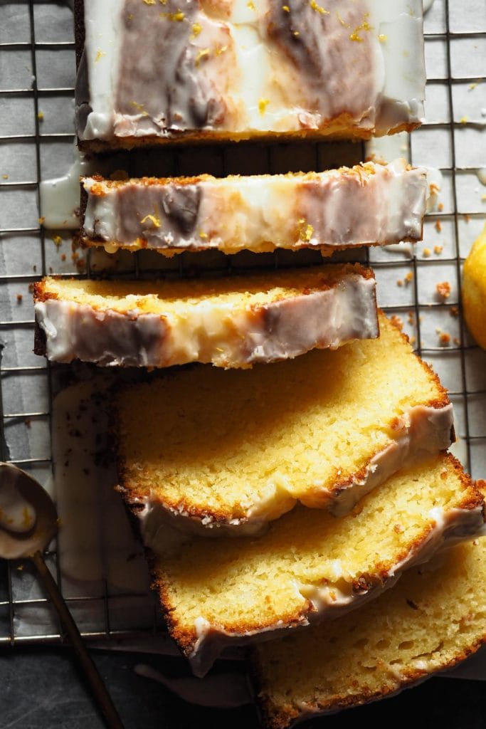 One-bowl Iced lemon ricotta loaf cake, melt-in-your-mouth tender and super moist. It's easy to make and the perfect treat! | Paula's Apron Recipe