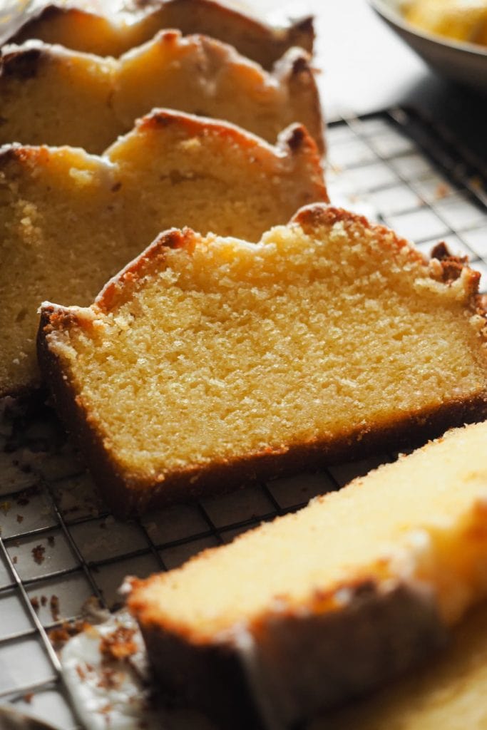 One-bowl Iced lemon ricotta loaf cake, melt-in-your-mouth tender and super moist. It's easy to make and the perfect treat! | Paula's Apron Recipe