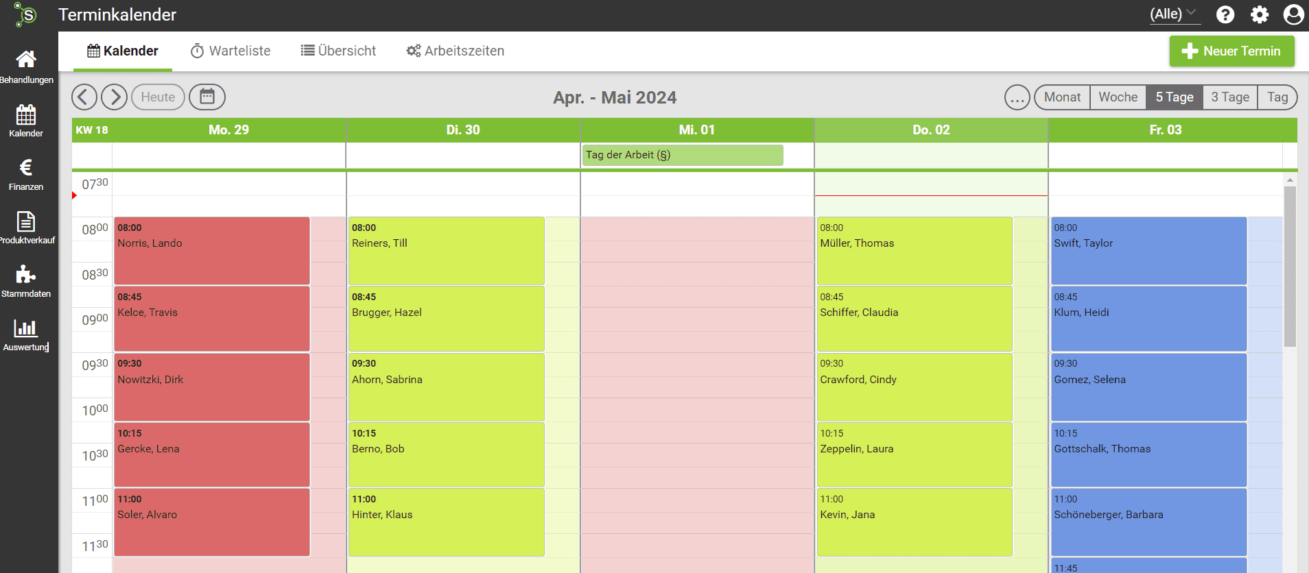 synaptos Software – Praxiskalender