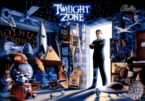 Twilight Zone Mirror Backglass