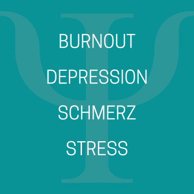 Info Burnout, Depression, Schmerz, Stress