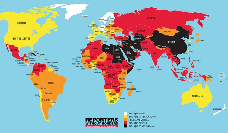 România avansează pe locul 44 din 180 în privința libertății presei