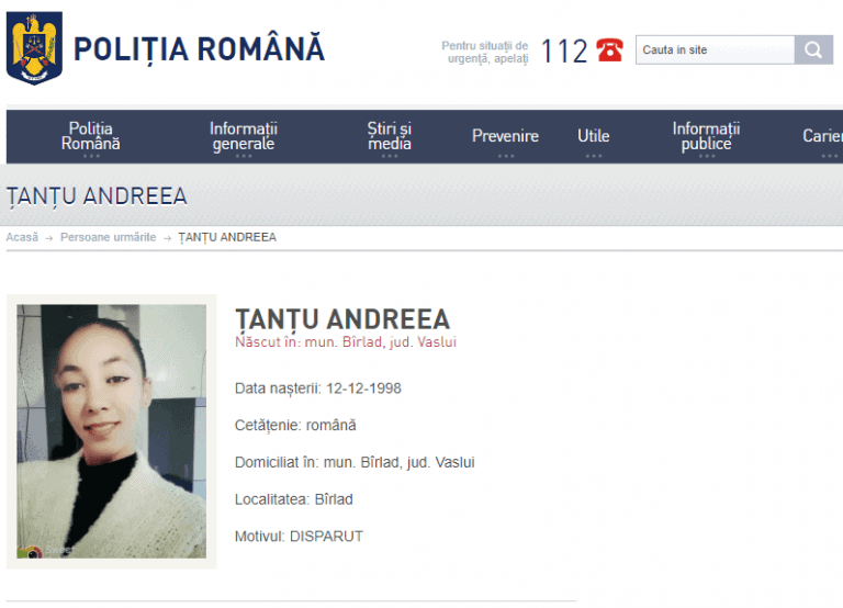 Tatăl unei fete dispărute: Poliția nu a făcut nimic. Mă întreba: Aţi mai aflat ceva, domnul Ţanţu?