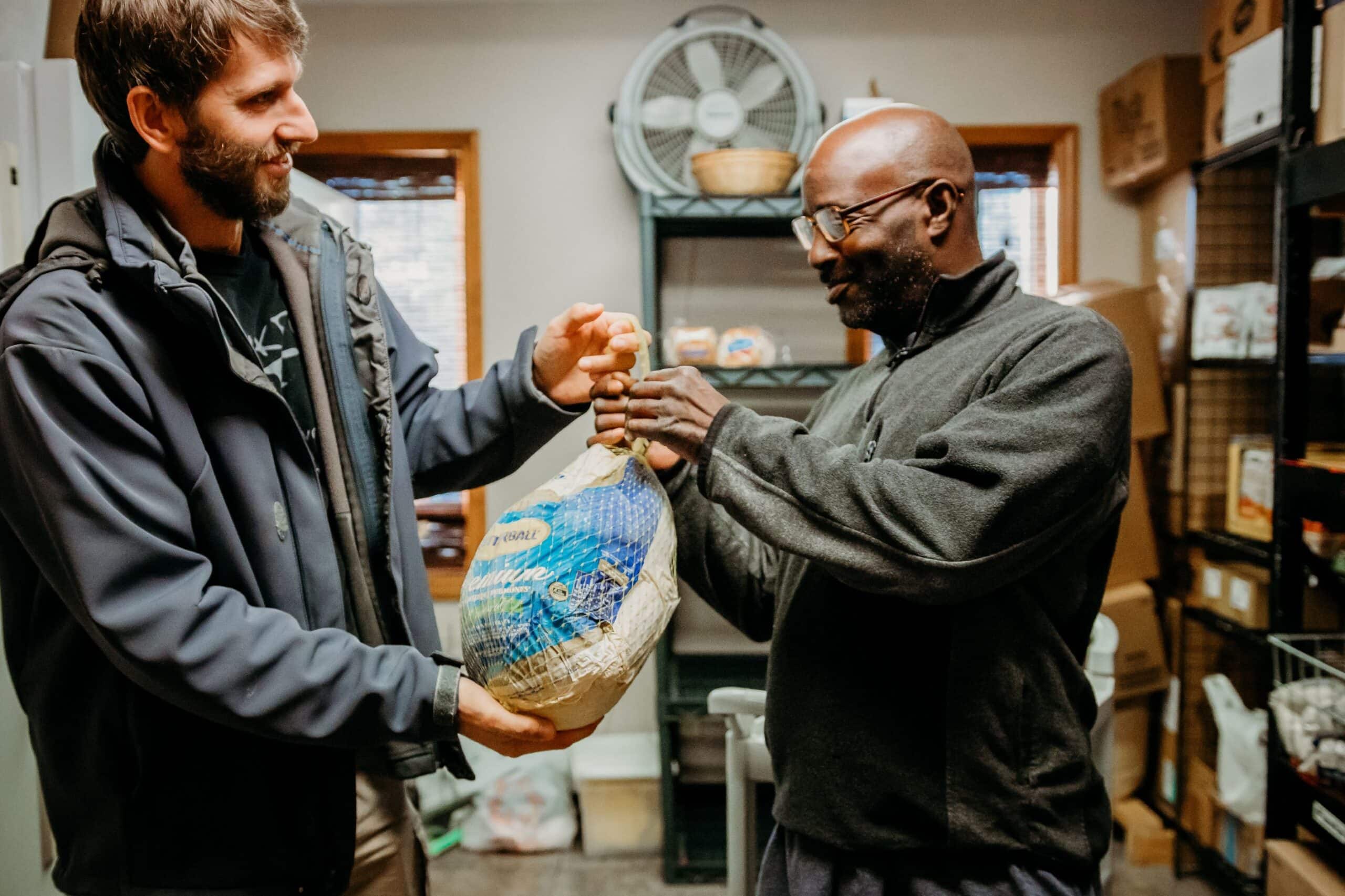 Food pantry volunteers