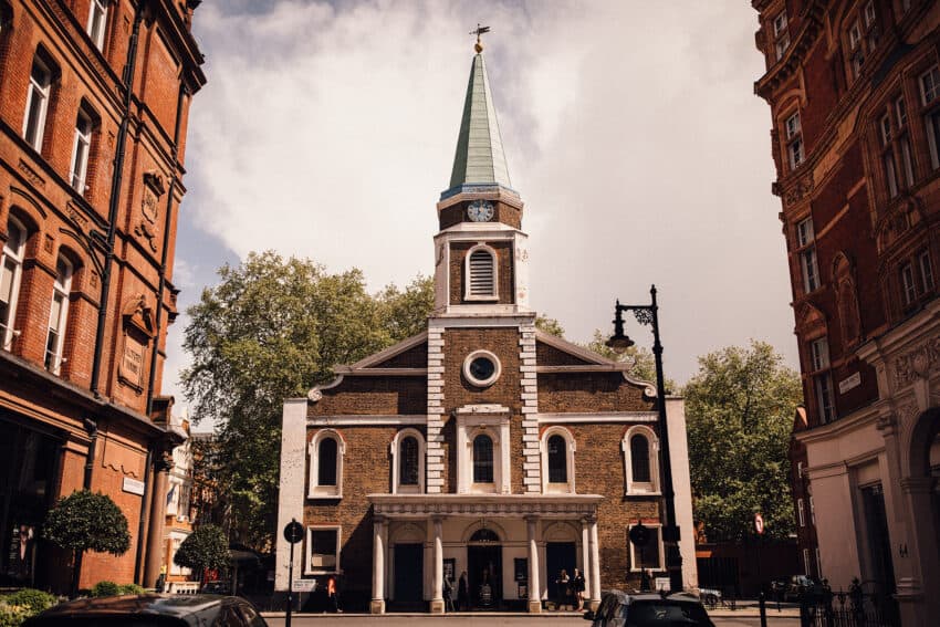 Grosvenor Chapel Wedding London Love Actually