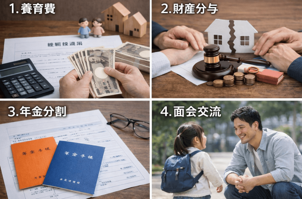 離婚協議書で必ず押さえるべき条項