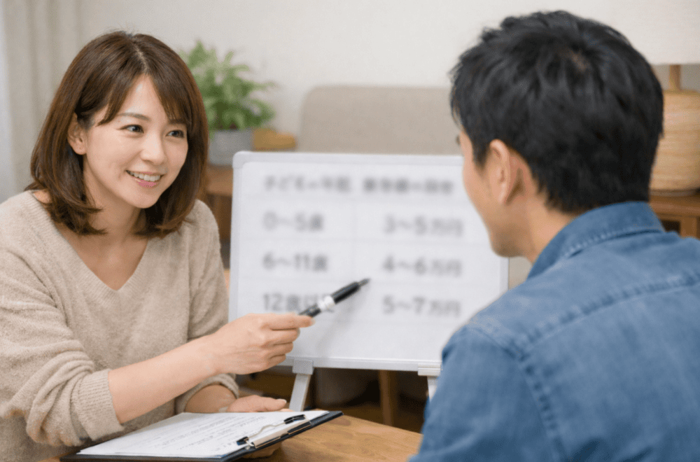 円満離婚と養育費のイメージ（書面化・合意）