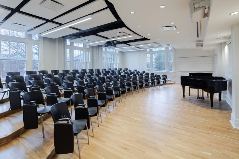 UNC Hill Hall recital classroom
