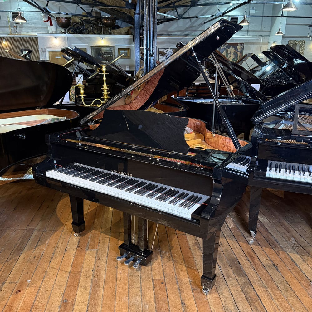 New | Steinhoven SG-148 | Baby Grand Piano  | Black Polyester | 816260