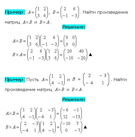 Умножение квадратных матриц