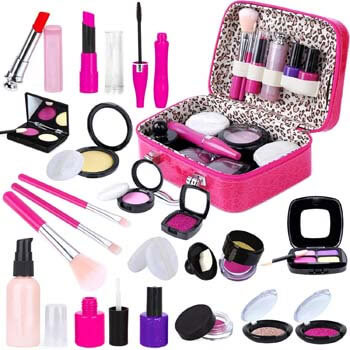 2. INNOCHEER Kids Pretend Makeup Kit