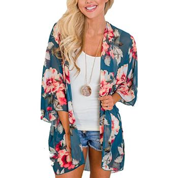 6. Relipop Beach Floral Kimono