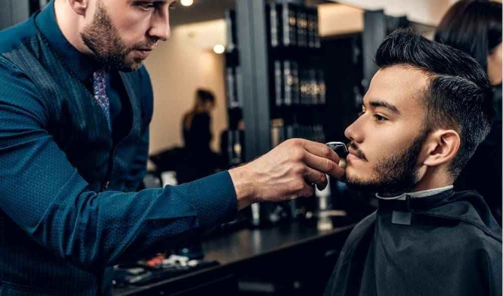 Mens saloon at home