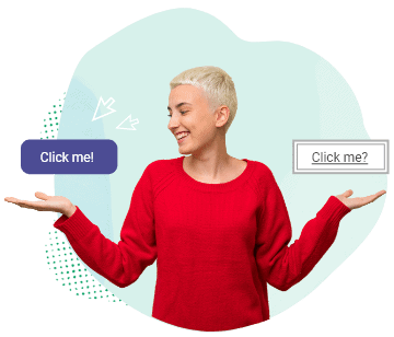 form designer with enticing buttons